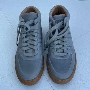 Bally | Shoes | Bally Hendal Suede Midtop Sneakers In Slate  display picture 2